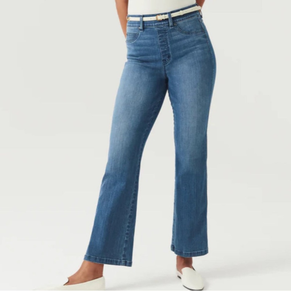 SPANX Blue Flare & Wide Leg Jeans